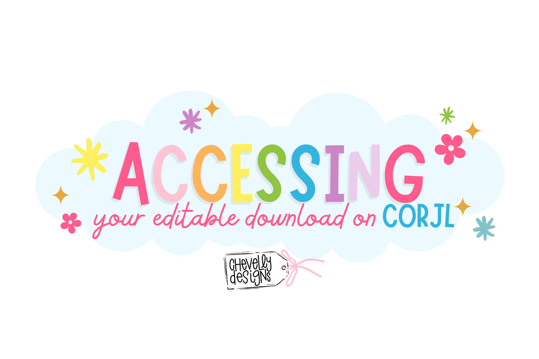How to Access Your Editable Digital Download on Corjl