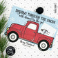 EDITABLE - Dashing Through the Snow with Dinner on the Go - Printable 5x7 Gift Card Holder - Digital File