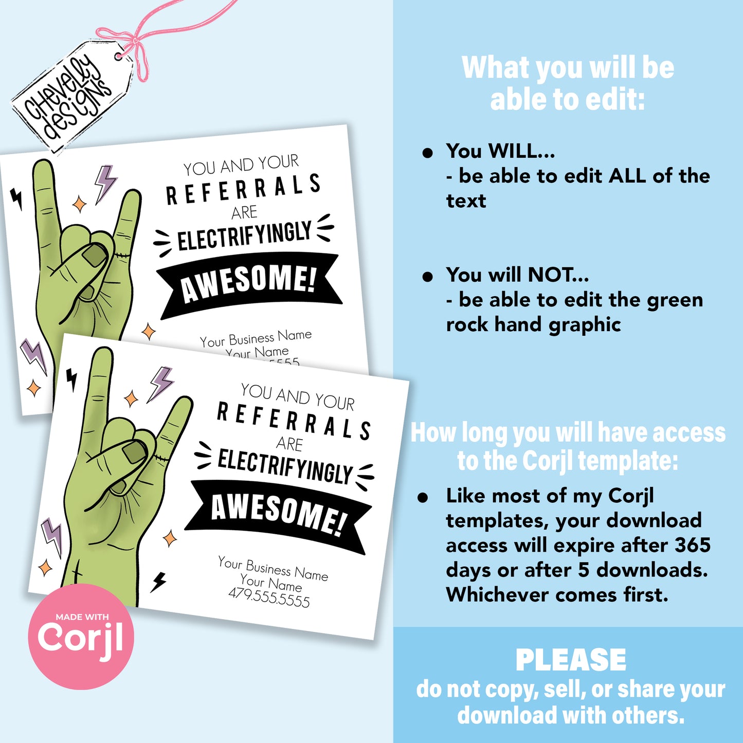 EDITABLE Halloween Marketing Labels - Your Referrals are Electrifying - Frankenstein - Printable Digital File