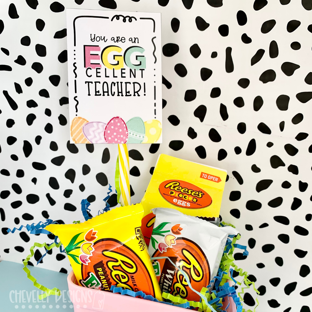 Printable EGG-cellent Teacher Easter Gift Tags >>>Instant Digital Download<<<
