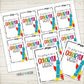 Printable Back to School Gift Tags for Crayons - Colorful Year - Instant Digital Download
