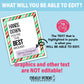 Editable Digital File - Hands Down You're the Best Around! - Hand Sanitizer Christmas Gift Tags