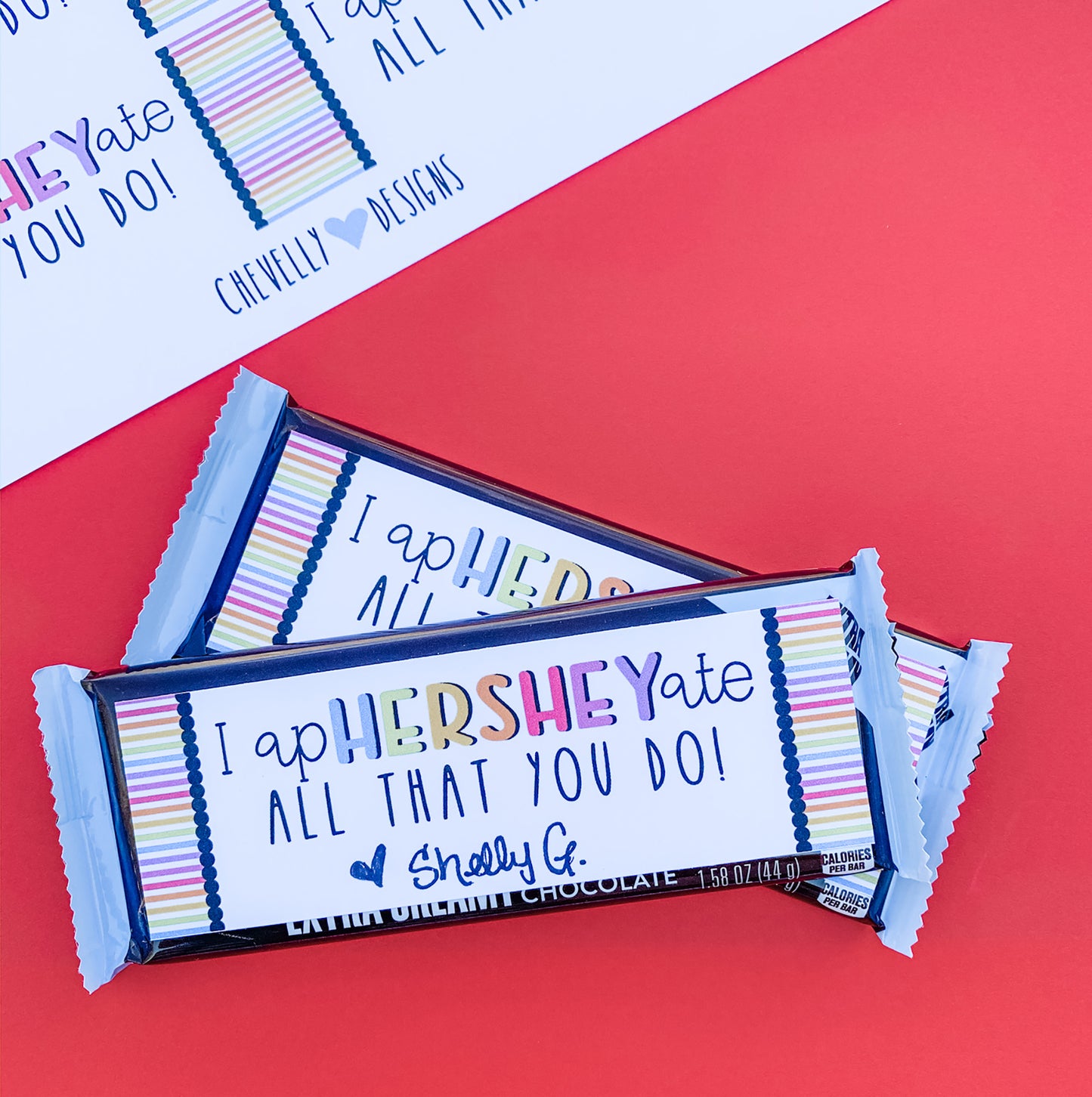 Candy Bar Appreciation Gift Tags | Printable - Instant Digital Download