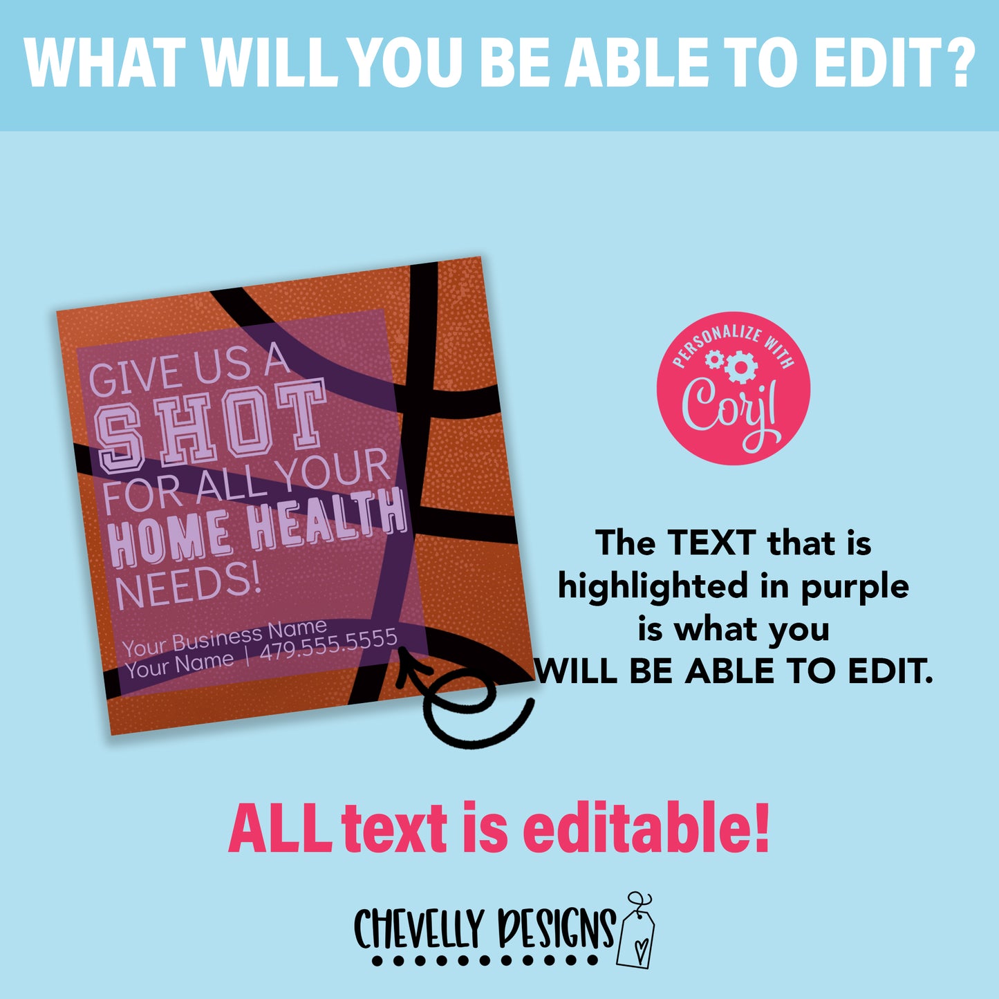 Editable - Give us a Shot - Basketball Referral Marketing Gift Tags - Printable Digital File