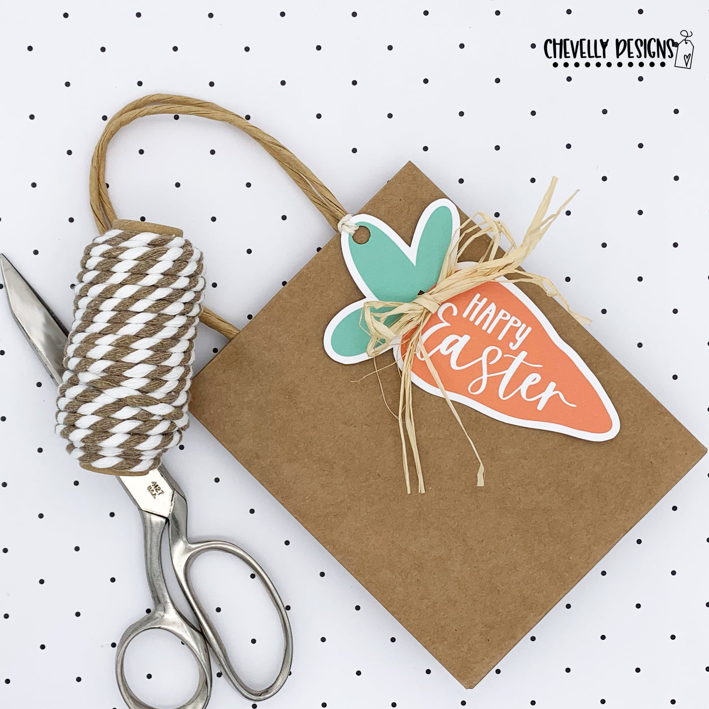 Printable - Happy Easter Carrot Shaped Gift Tags - DIGITAL FILE