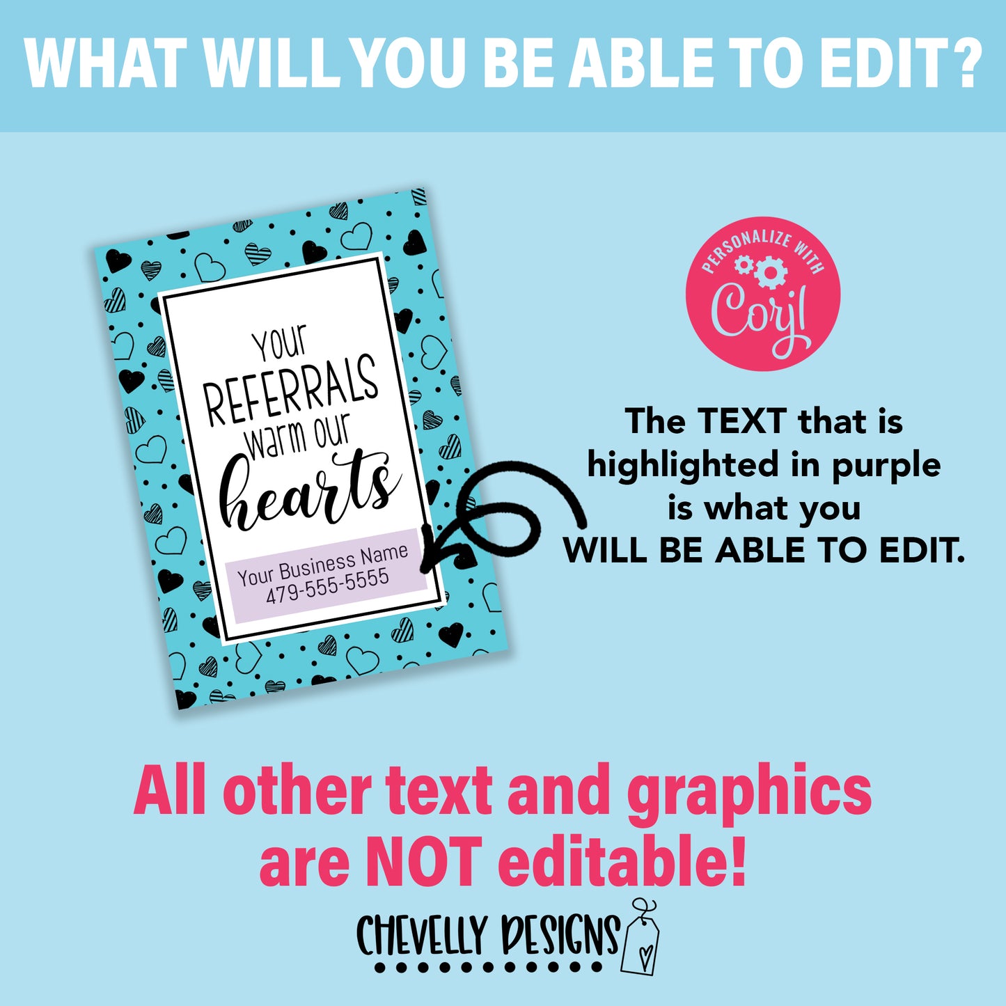 Editable - Your Referrals Warm our Hearts - Gift Tags - Printable Digital File