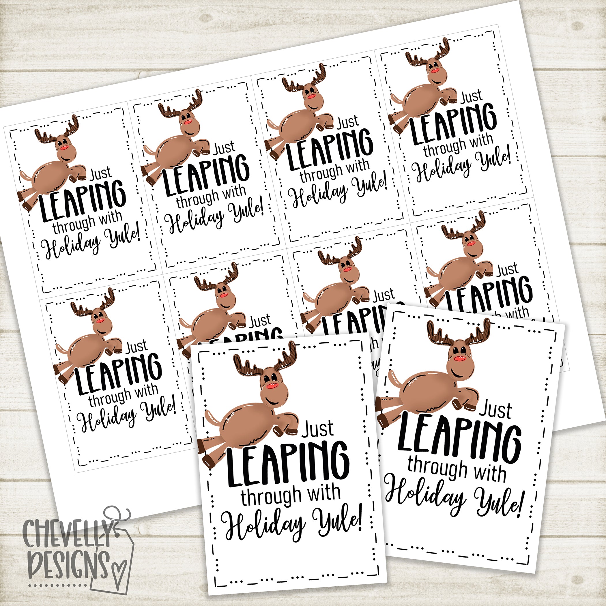 Printable Christmas Gift Tags - We make a Great Team >>>Insta –  Chevelly Designs