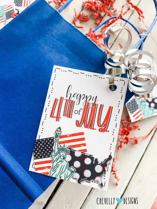 Printable "Happy 4th of July" Gift Tags | Instant Download Digital File