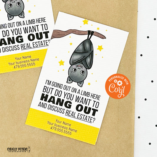 EDITABLE - Going Out on a Limb - Halloween Business Marketing Gift Tags - Printable Digital File