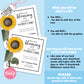 Editable Sunflower Referral Gift Tag - Rise and Shine with Home Healthcare - summer - Printable Digital File