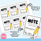 EDITABLE - Take Note We Think You're Awesome - pencil, teacher, school - Appreciation Gift Tags - Printable Digital File