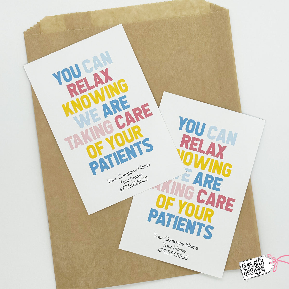 Editable Printable Referral Marketing Gift Tags, You Can Relax We are ...