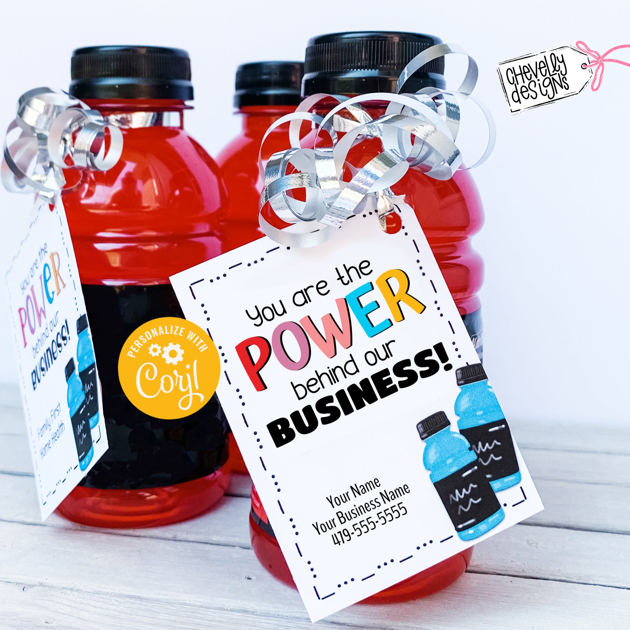 Editable - You are the POWER behind our Business - Sports Drink Referr ...