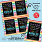 Editable - Blown Away End of School Student Gift Tags for Bubbles - Printable Digital File
