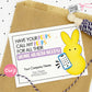 EDITABLE - Call my peeps for all your home health needs - Easter Business Referral Marketing Gift Tag - Printable Digital File