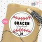 EDITABLE - Baseball Gift Tag for Individual Player Gifts - Printable Digital File