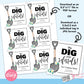 EDITABLE - We Dig Your Referrals - Shovel Flowers - Spring Business Referral Gift Tag - Printable Digital File