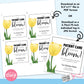 EDITABLE - Our Patient Care is in full Bloom - Spring Referral Marketing Gift Tag - Printable Digital File