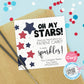 EDITABLE - Oh My Stars - Patient Care Referral Gift Tags - patriotic, 4th of July - Printable Digital File