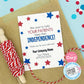 EDITABLE - Keep Their Independence - Referral Gift Tags - patriotic, 4th of July - Printable Digital File