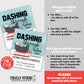 EDITABLE - Dashing Through To Serve You - Sleigh Home Health Business Referral Gift Tags - Printable Digital File