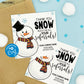EDITABLE - Thank You Snow Much for All Your Referrals - Business Treat Gift Tags - Printable Digital File