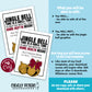 EDITABLE - Jingle Bell Time - Home Health Business Referral Gift Tags - Printable Digital File
