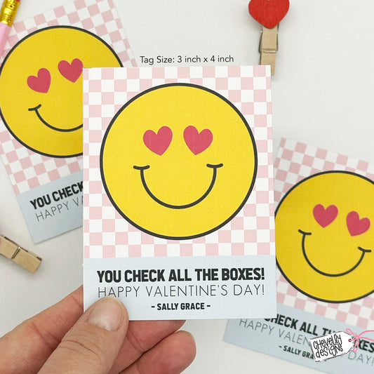 Editable Printable Valentine Cards, You Check all the Boxes