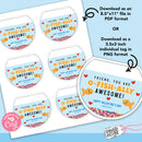 Editable - Printable Fishbowl Valentines - Classmate gifts - Digital F ...