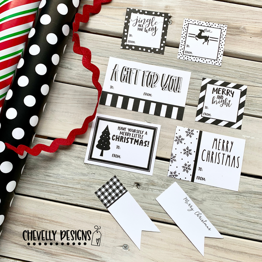 Printable Christmas Gift Tag Collection - Holiday Special! >>>Instant Digital Download<<<