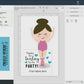 EDITABLE - Printable Ballerina Scrunchie Party Favors - Digital File