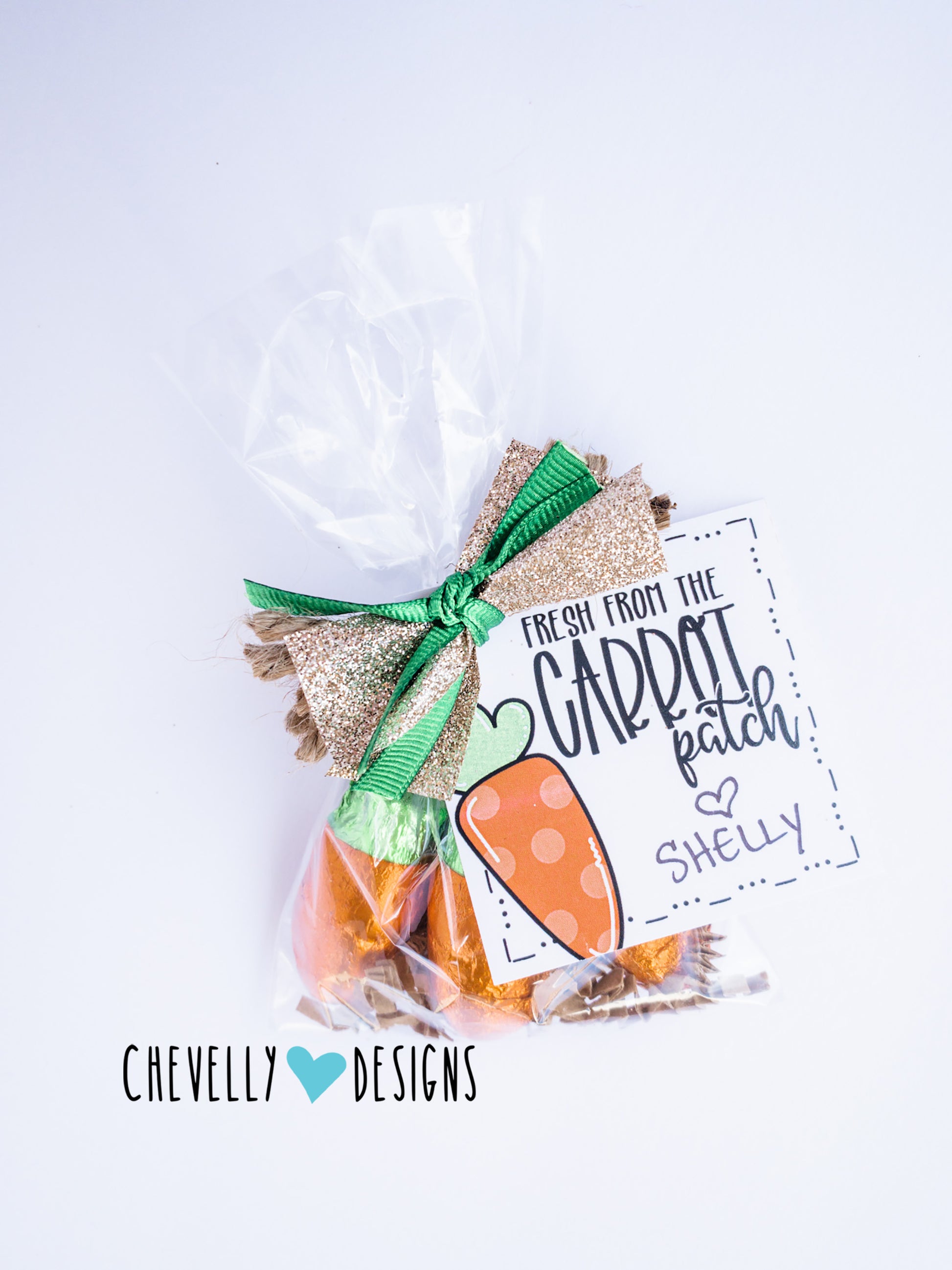 EDITABLE - Carrot Gift Tag with Editable Name - Easter Gift Tags - Pri –  Chevelly Designs