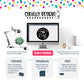 Editable - Polka Dot Heart of our Business Referral Gift Tags - Printable Digital File