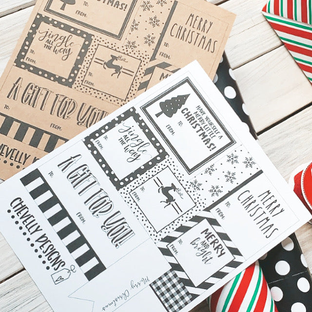 Gift Tag Label Templates - Download Gift Tag Designs