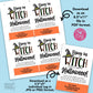EDITABLE - Flying By To Witch You a Happy Halloween - Real Estate Pop By Gift Tags - Printable Digital File
