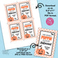 EDITABLE - Poppin Halloween Gift Tags - Printable Digital File