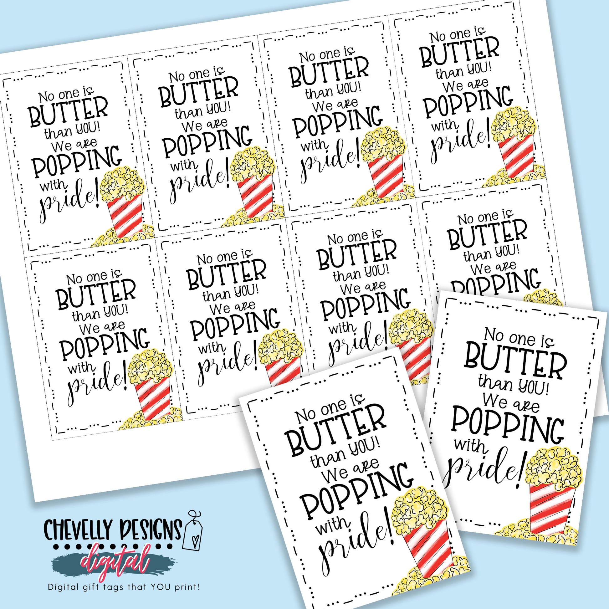 Popcorn Gift Tag Free Printable Popcorn Gift Tag Free Printable