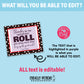 Editable - Thanks for the Important Roll (Role) You Play - Gift Tags for Tootsie Rolls - Printable Digital File
