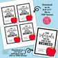 Editable - Your Referrals are the Core of Our Business - Apple Gift Tags - Printable Digital File