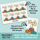 Printable Fall Thank You Gift Tags - Leopard Pumpkin - DIGITAL FILE