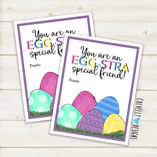 EGGstra Special Friend - Easter Gift Tags | Printable - Instant Digital File