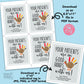 EDITABLE - Patient Referral - Good Hands Thanksgiving Gift Tags - Printable Digital File
