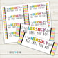 Candy Bar Appreciation Gift Tags | Printable - Instant Digital Download