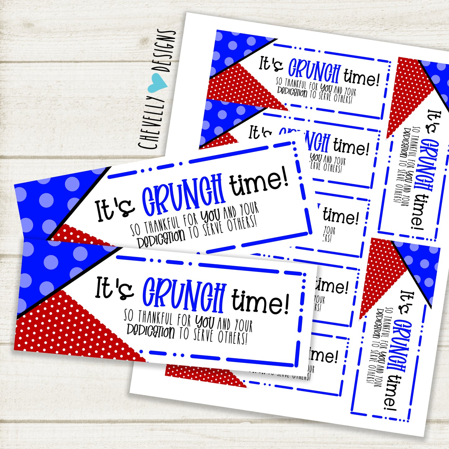 "It's CRUNCH time" - Printable Appreciation Gift Tags for candy bars | Printable - Instant Digital Download