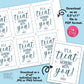 Editable -  It's a Treat Working With You - Staff Appreciation Gift Tags - Printable Digital File
