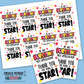 Printable Bursting with Appreciation - Starburst Gift Tags >>>Instant Digital Download<<<