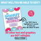 Editable - Donut Referral Gift Tags for Business Marketing - Printable Digital File