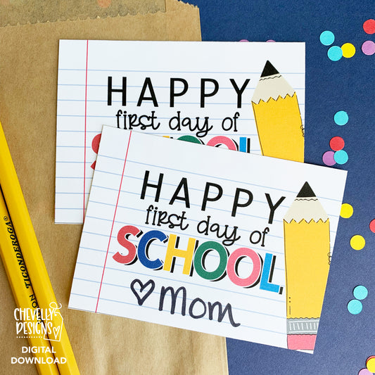 Printable Back To School Gift Tags - For Teachers and Students - DIGITAL FILE