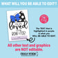 Editable - Gift Tags for Cheerleaders - Royal Blue and Black Cheer Bow Megaphone - Printable Digital File