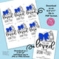 Editable - Gift Tags for Cheerleaders - Royal Blue Cheer Bow Silver Gray Megaphone - Printable Digital File